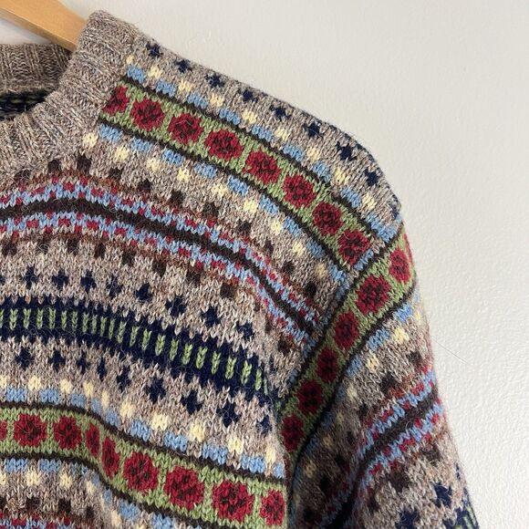 Vintage Scottish Wool Fair isle Sweater - Picture 6 of 7